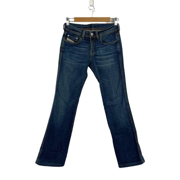 Diesel Industry Women's Size 26 Blue Denim Jeans Stretch Boot Cut Made in Italy - Picture 1 of 12